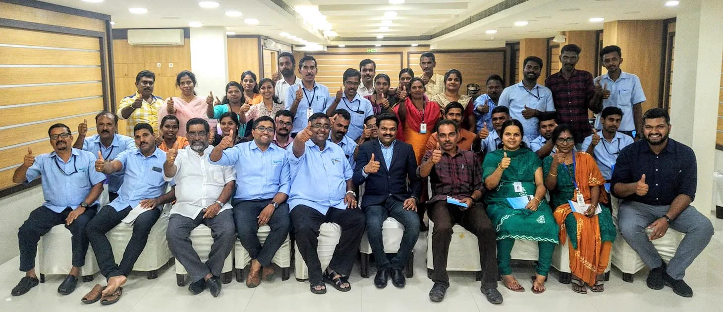 Arackathara team together at a company gathering