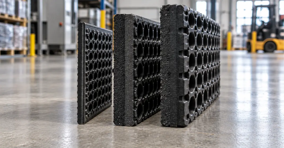 How thick should industrial rubber mats be