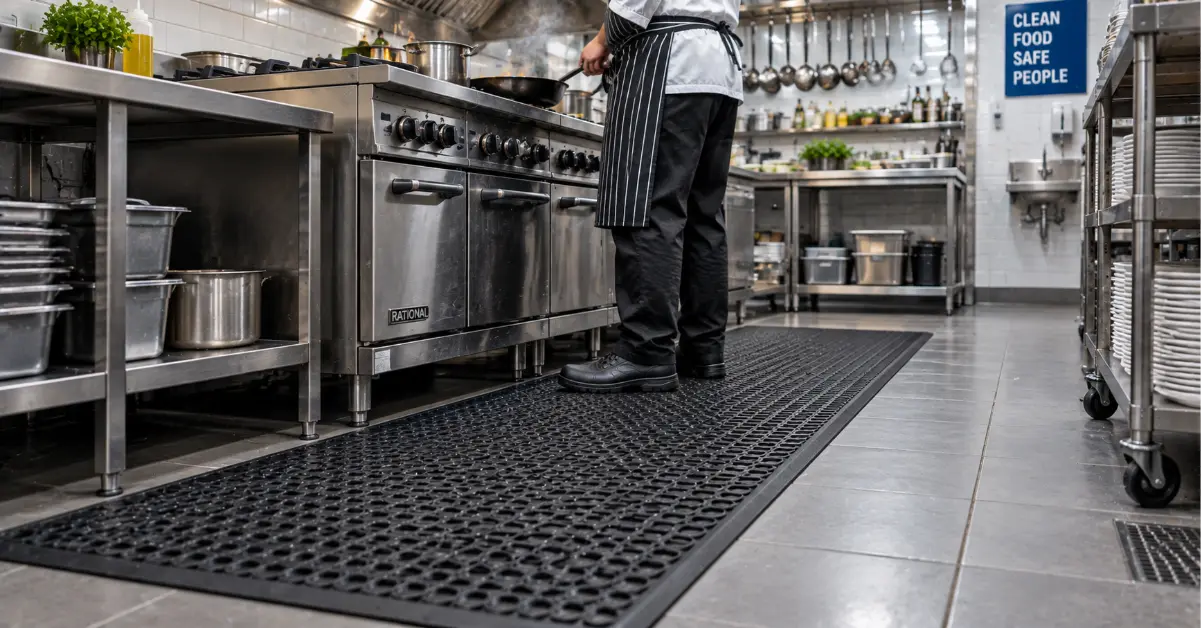 Rubber mats for commercial kitchens in the UK