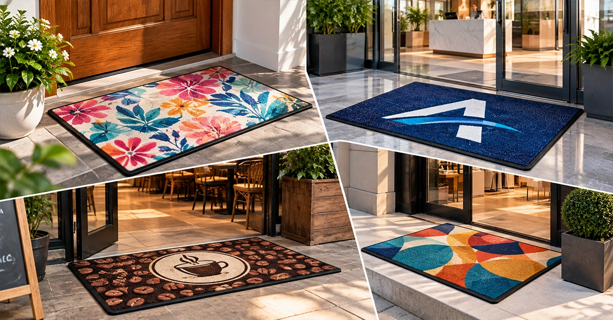 Sublimation printed mats for branding and promotion