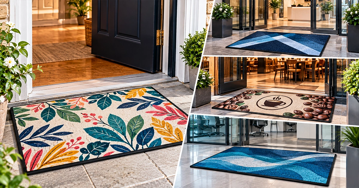 Custom logo mats for businesses in the USA